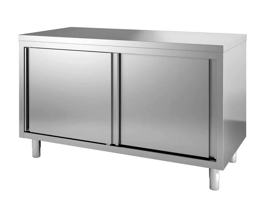 Edelstahl Durchreicheschrank ECO 15x6 mit Schiebetüren