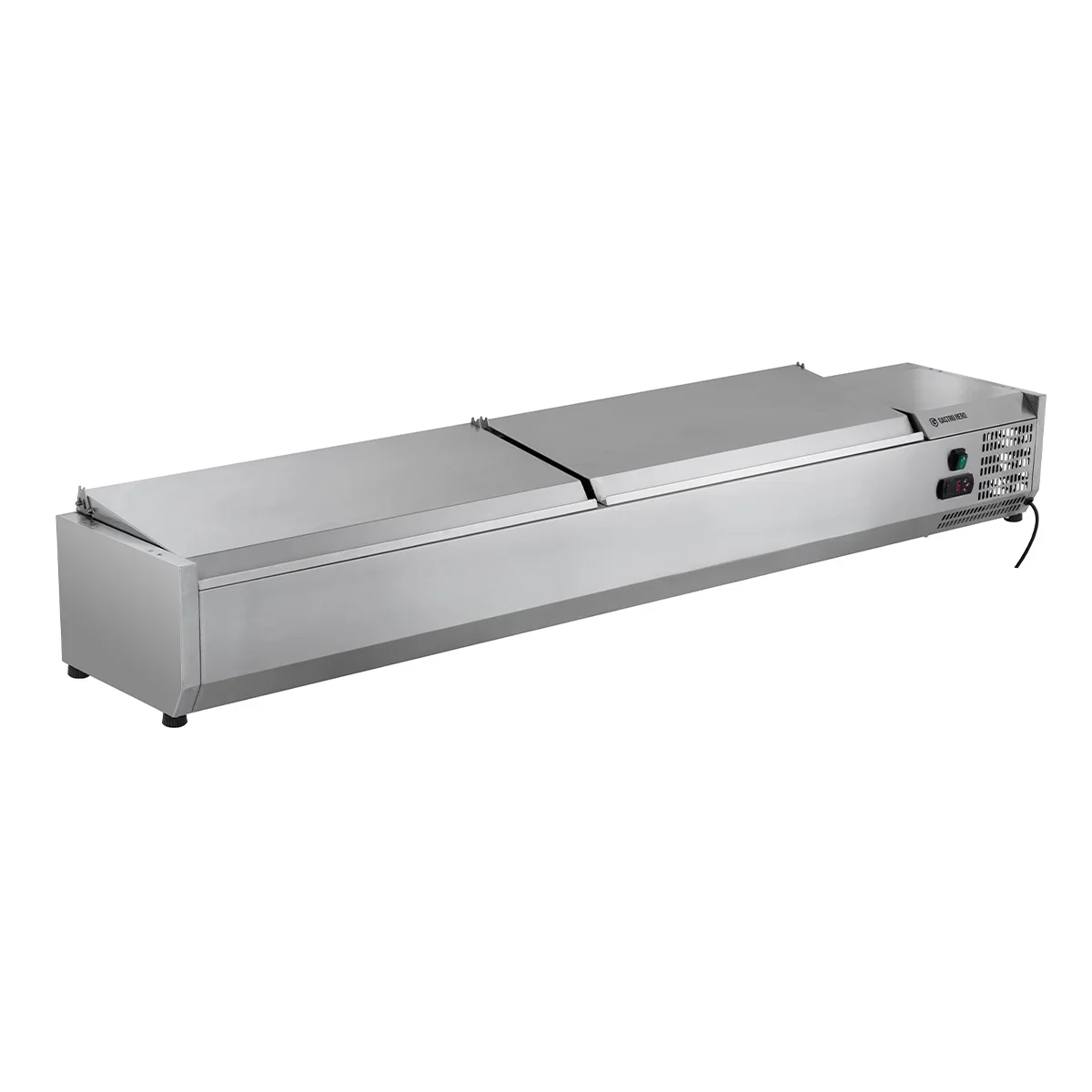 Edelstahl-Kühlaufsatz ECO 10 x GN 1/4