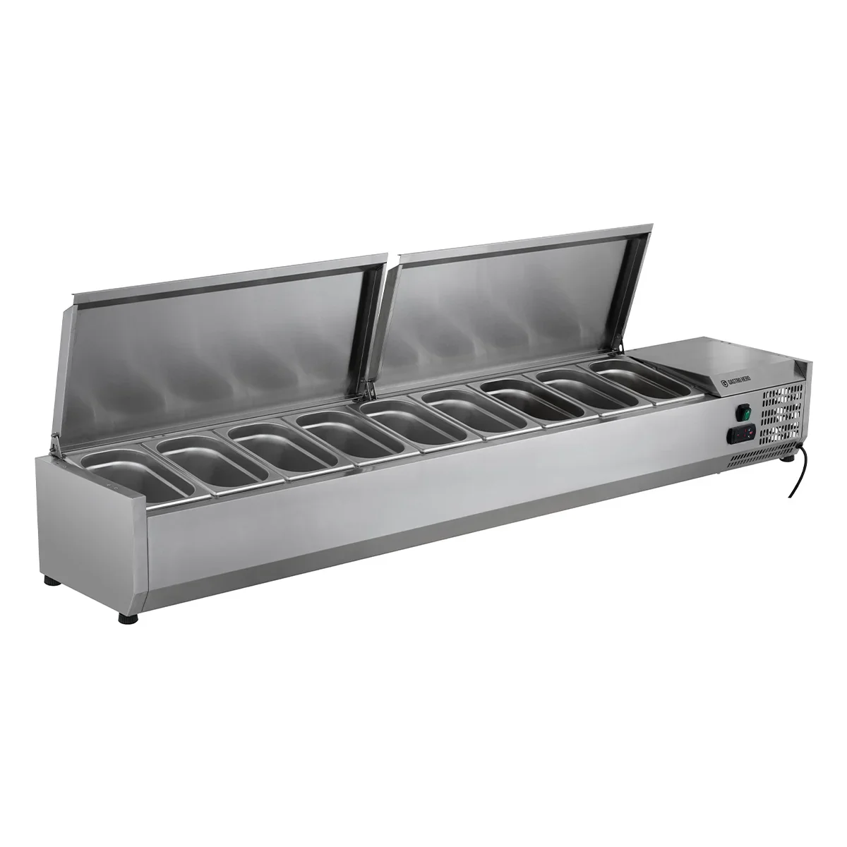 Edelstahl-Kühlaufsatz ECO 10 x GN 1/4 - Image 6