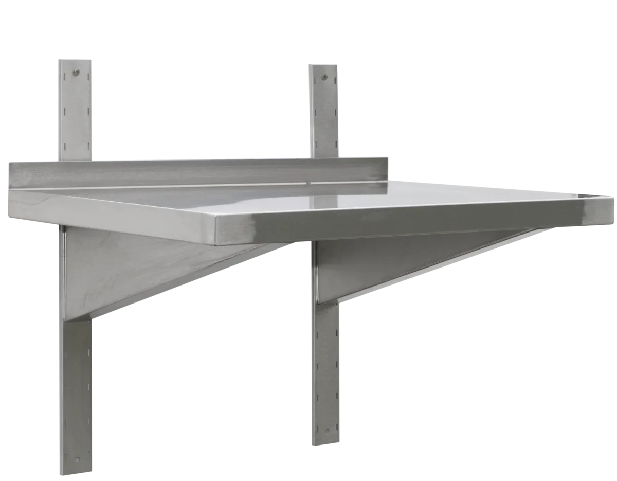 Edelstahl Wandbord Profi 1600 x 400 x 40 mm