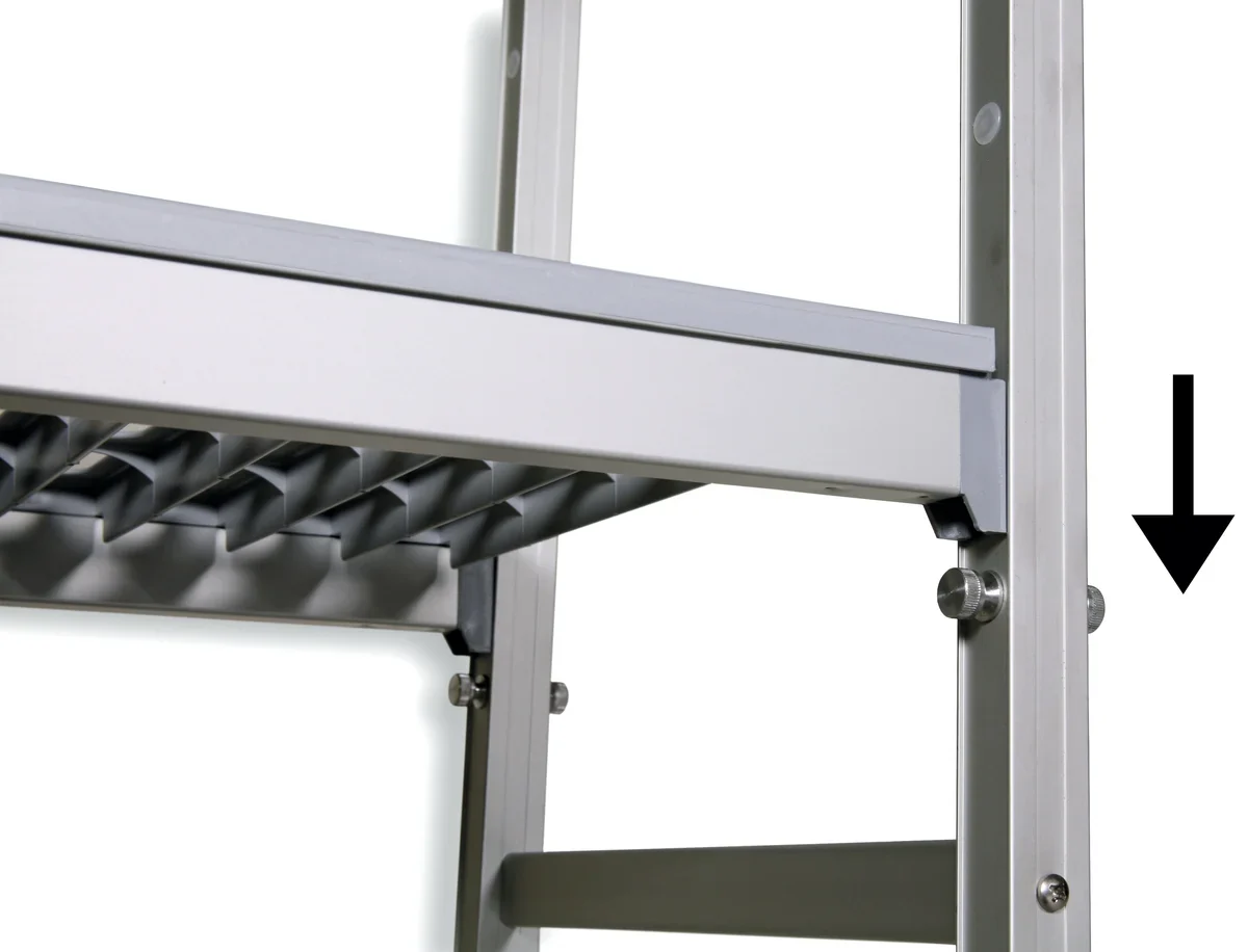 Einhängeregal Profi 1680 x 400 x 1670 mm, 4 Böden - Image 3