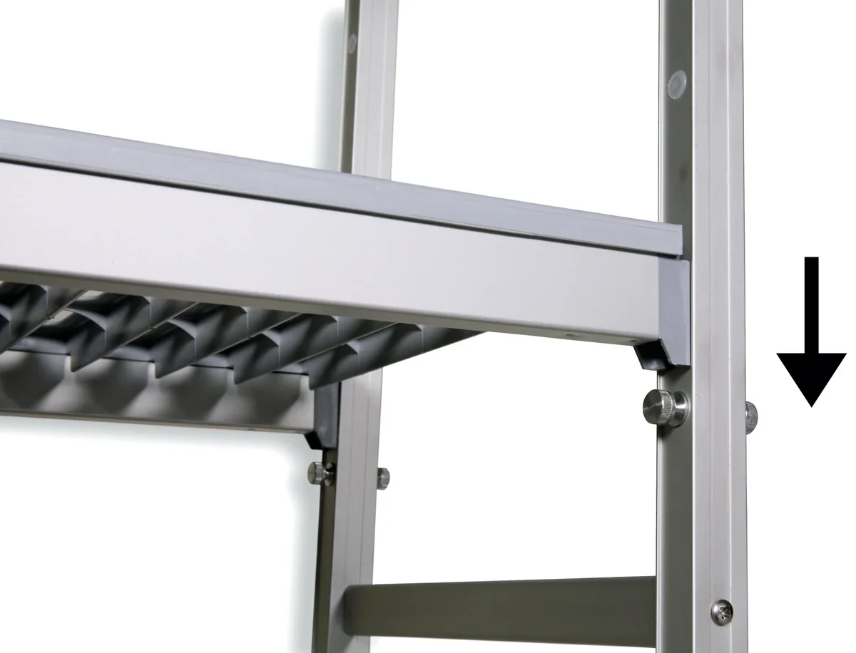 Einhängeregal Profi 850 x 400 x 1670 mm, 4 Böden - Image 3