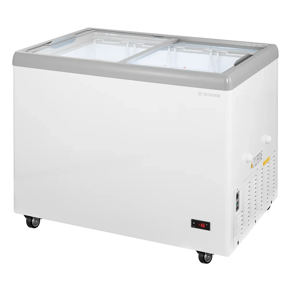 Eiscreme-Gefriertruhe 284 Liter mit LED-Beleuchtung und Rollen - Image 3