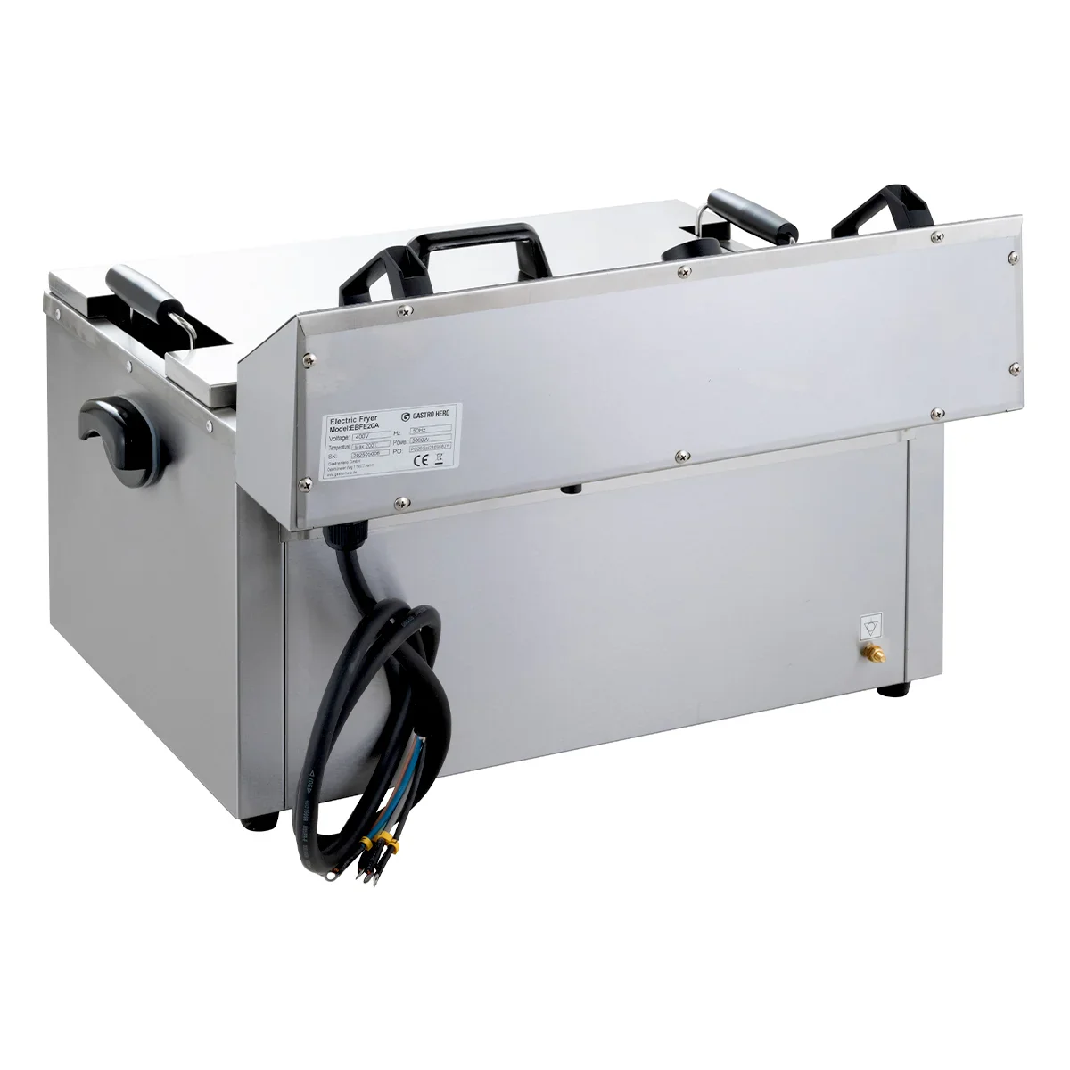 Elektro Backwaren-Fritteuse - 20,4 Liter - 5 kW - mit Ablasshahn - Image 11