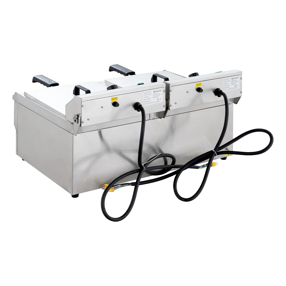 Elektro-Doppel-Fritteuse ECO 13+13 Liter mit Ablasshahn, 2x 5000 W, 400 V - Image 13