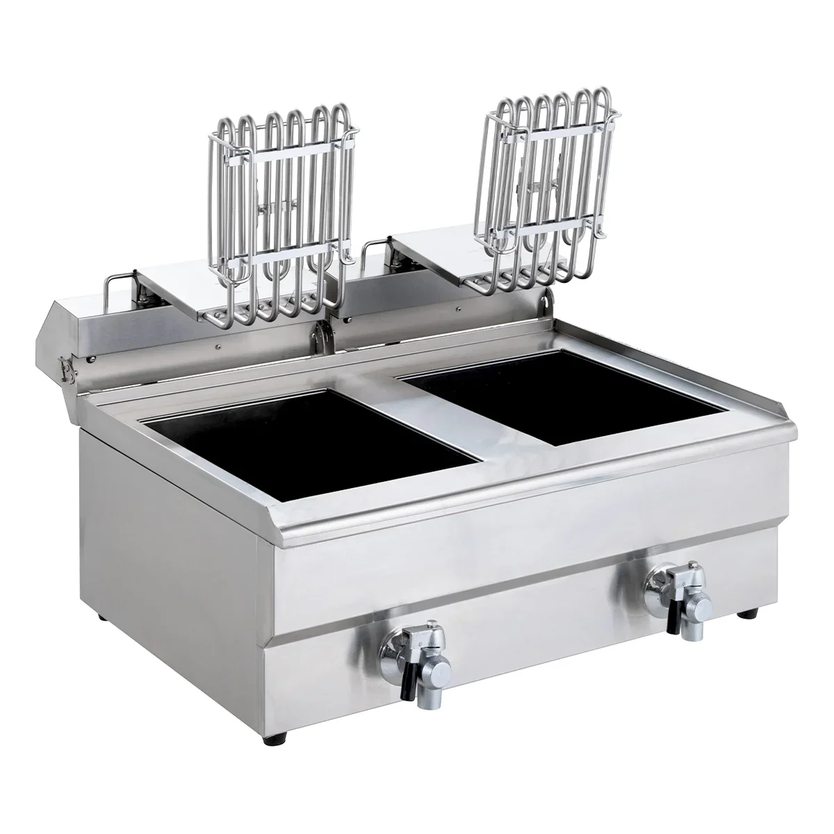 Elektro-Doppel-Fritteuse ECO 13+13 Liter mit Ablasshahn, 2x 5000 W, 400 V - Image 4