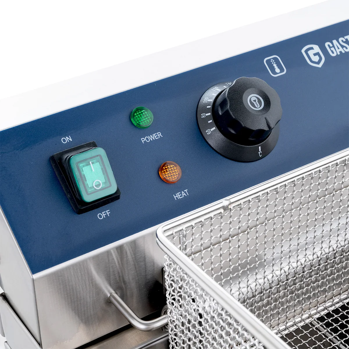 Elektro-Doppel-Fritteuse ECO 13+13 Liter mit Ablasshahn, 2x 5000 W, 400 V - Image 5