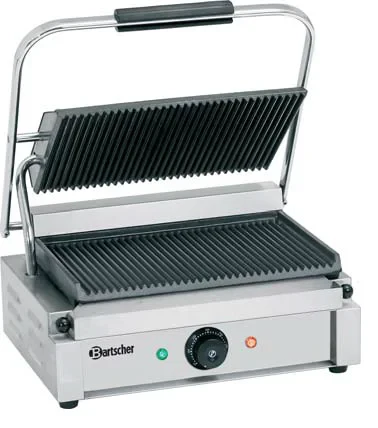 Elektro-Kontaktgrill 2,2 kW Grillplatten gerillt