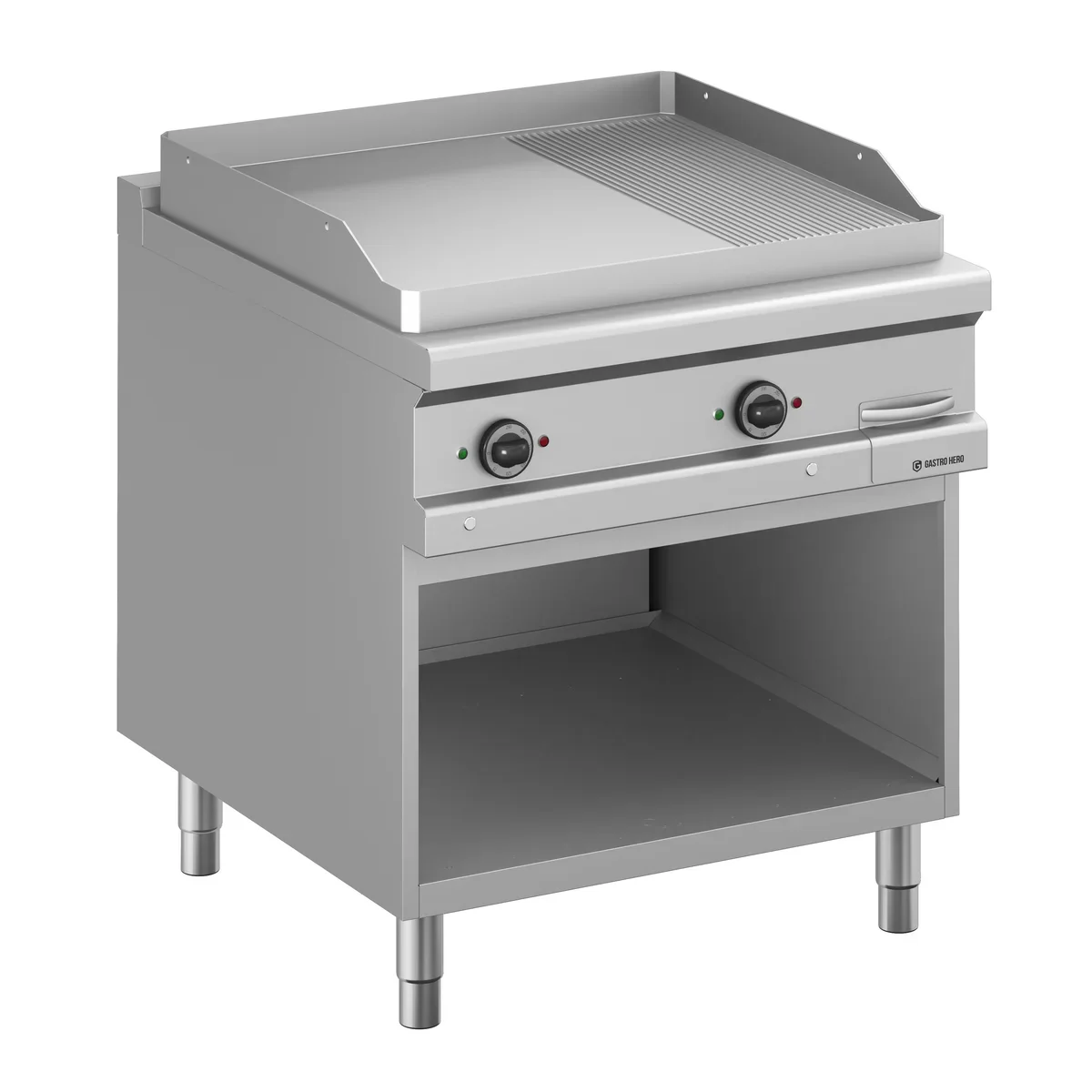 Elektrogrillplatte Serie 900 - 80/90 - ⅔ glatt, ⅓ gerillt