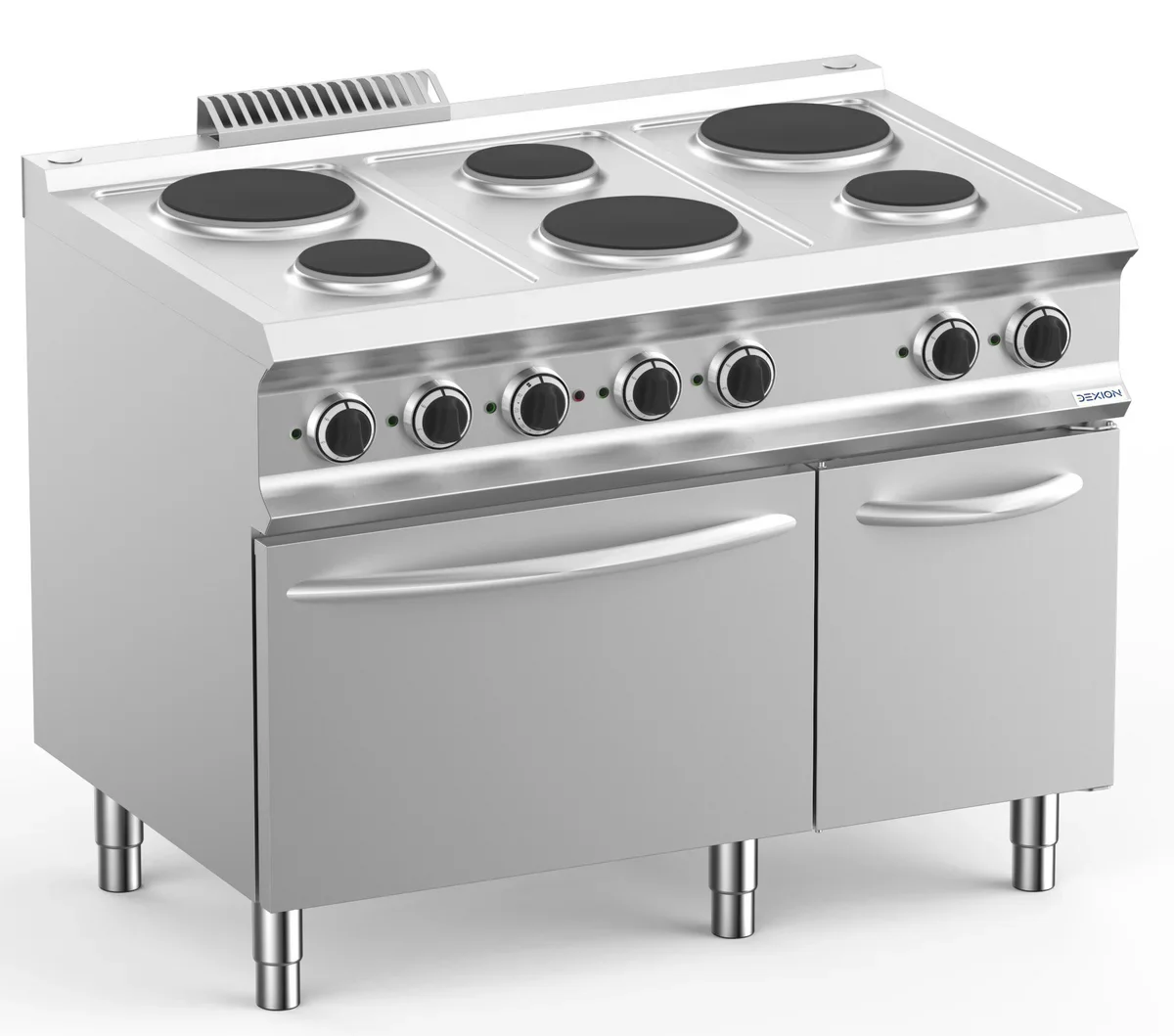 Elektroherd Dexion Lux 700 - 110/73 mit Elektrobackofen - 6 runde Kochfelder - 15,4 kW