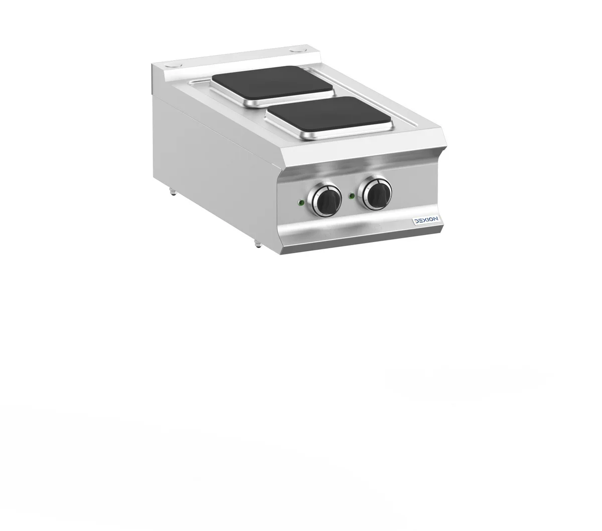 Elektroherd Dexion Lux 700 - 40/73 - Tischgerät - 2 quadratische Kochfelder - 5,2 kW