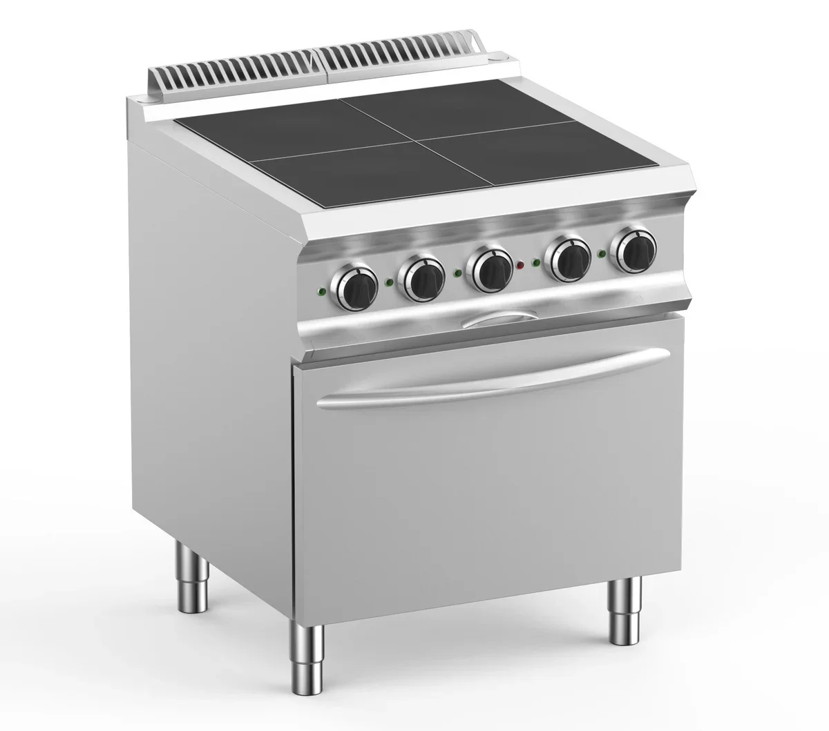 Elektroherd Dexion Lux- 700 - 70/73 mit Elektrobackofen, Umluft - 4 quadratische, abgesenkte Kochfelder - 12,6kW - Image 2