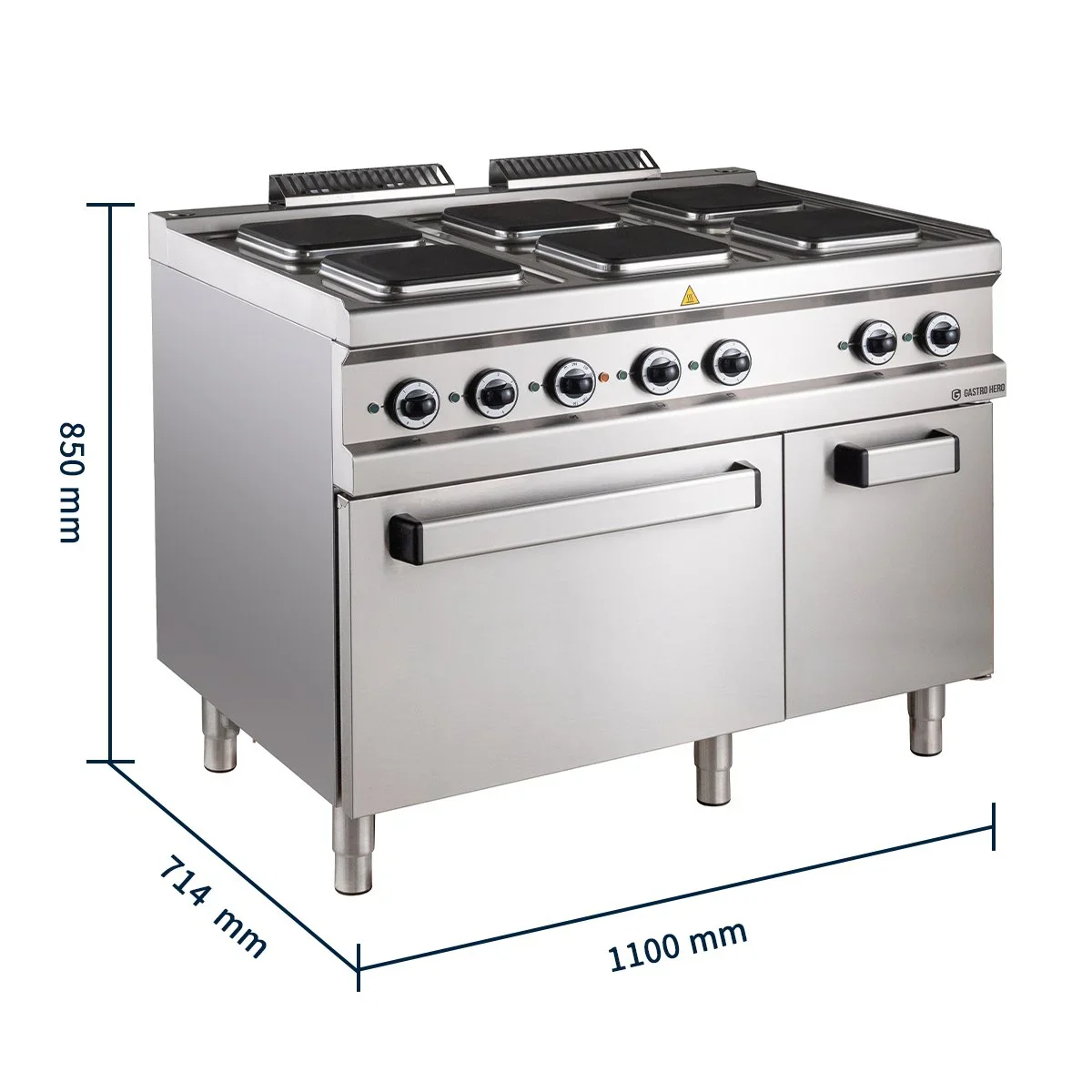 Elektroherd Serie 700 - 110/70 mit Elektrobackofen - 6 quadratische Kochfelder - 20,9 kW - Image 9