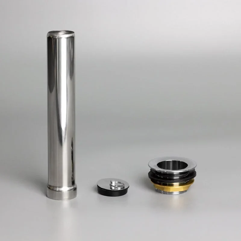 [ET] Ablaufventil aus Metall inklusive Standrohr und Stopfen für Spültische Basic