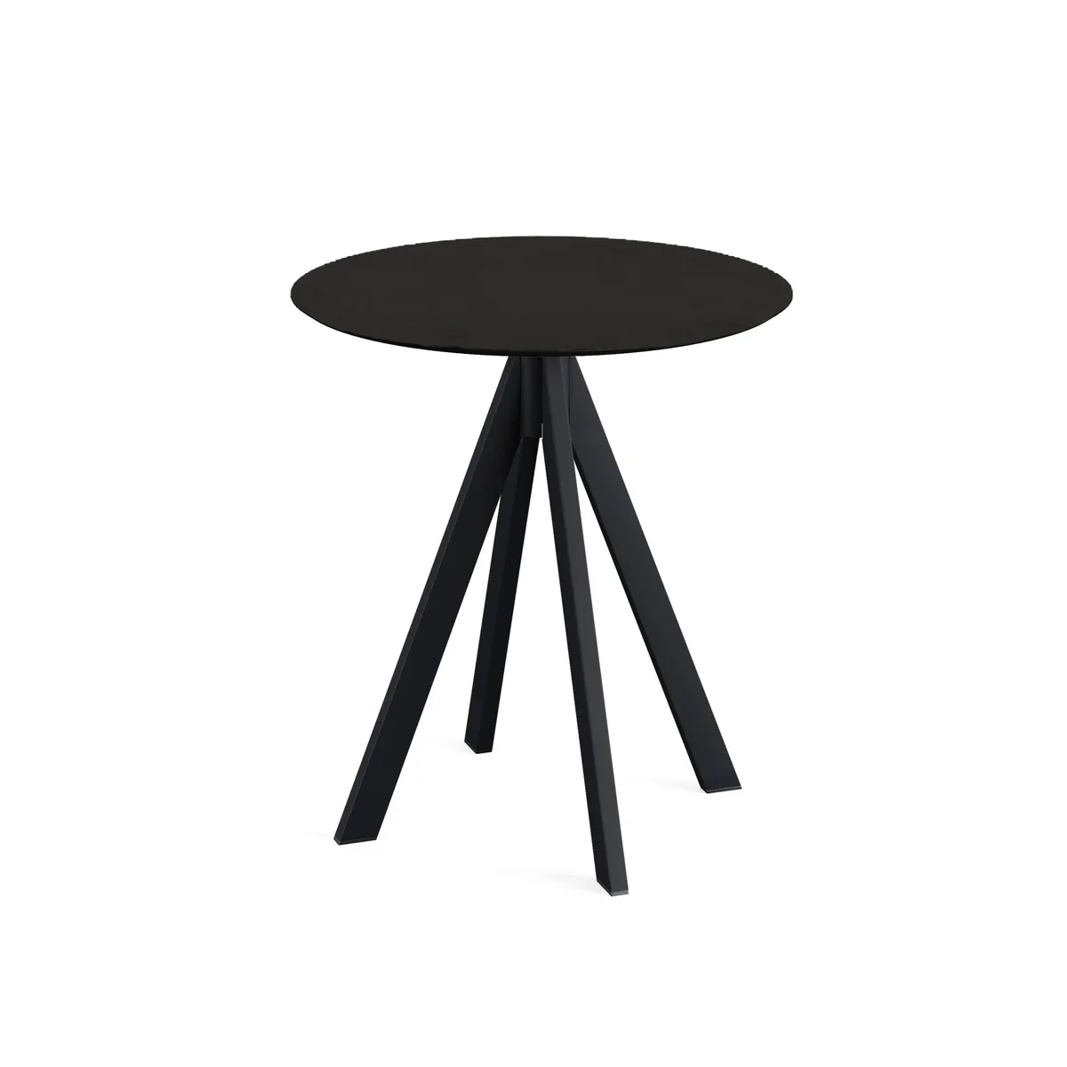 Feros Infinity Terrassentisch Schwarz frame + Schwarz HPL Ø70 cm