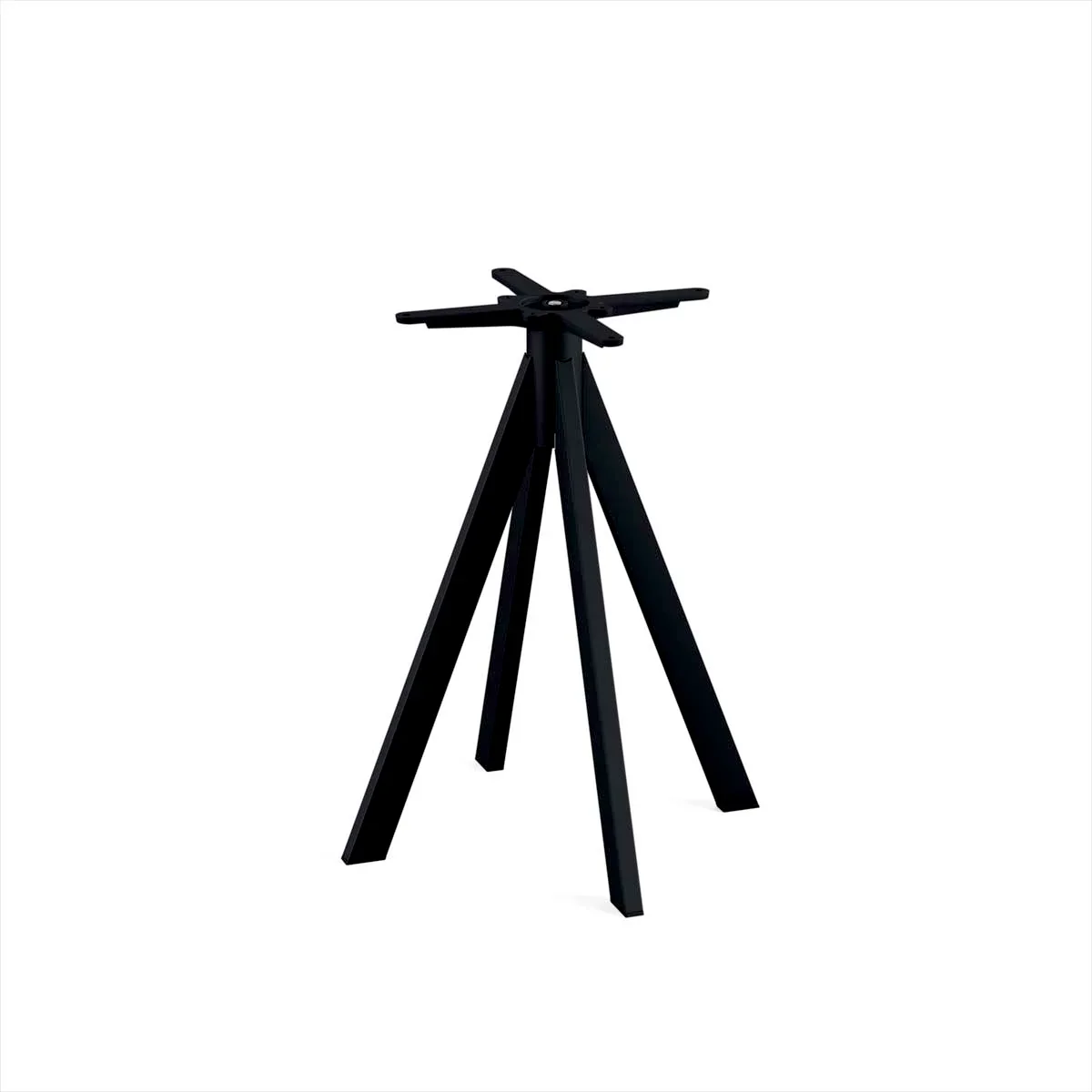 Feros Infinity Terrassentisch Schwarz frame + Schwarz HPL Ø70 cm - Image 2