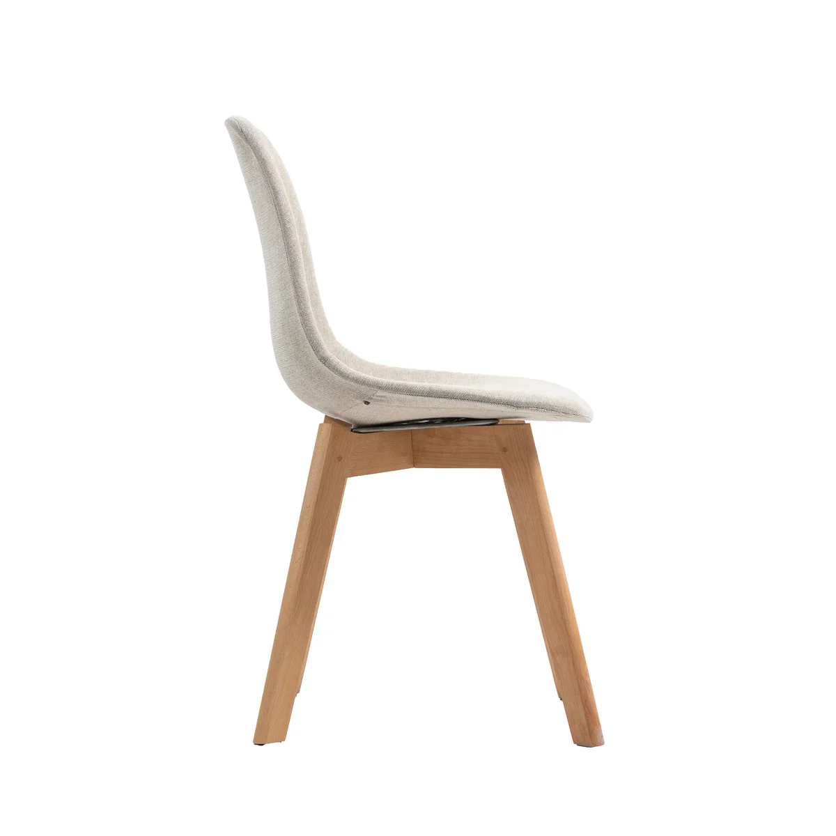 FEROS Keeve Stapelstuhl gepolstert - Holz / Beige - Image 5