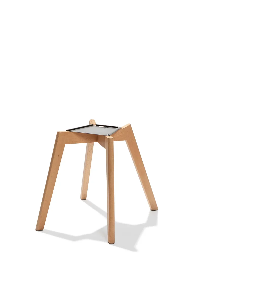 FEROS Keeve Stapelstuhl gepolstert - Holz / Beige - Image 6