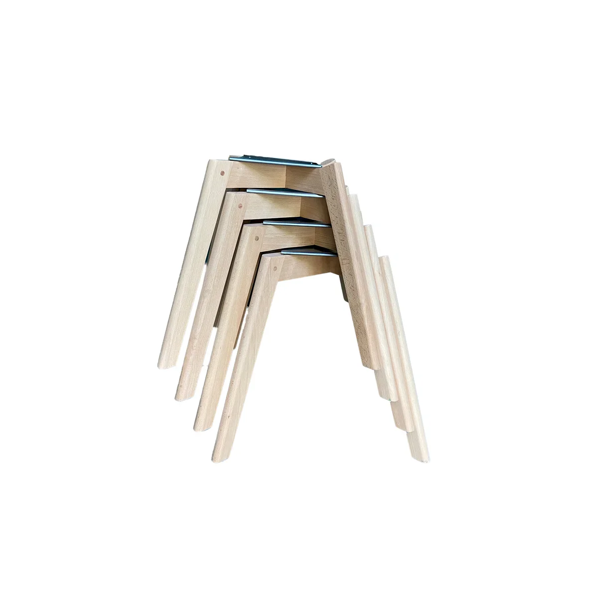 FEROS Keeve Stapelstuhl gepolstert - Holz / Beige - Image 7