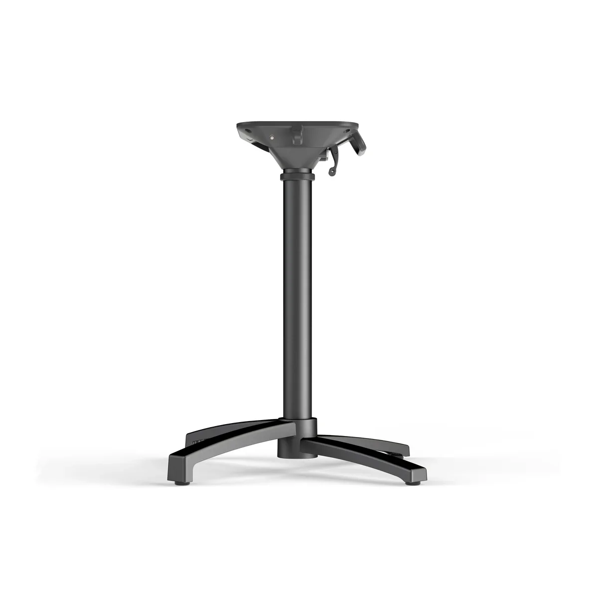 Feros X Cross Terrassentisch Schwarz gestell + Schwarz HPL Ø70 cm - Image 4