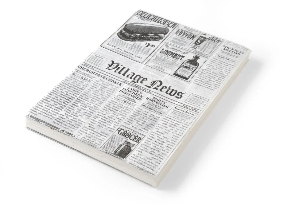 Fettresistendes Papier Zeitungsdruck 250x200 mm - Image 2