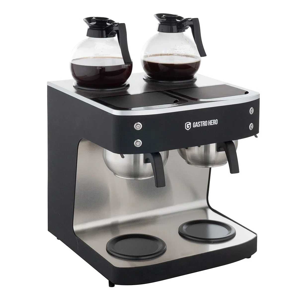 Filterkaffeemaschine ECO 2x 2 Liter schwarz inkl. 2 Glaskannen, 200 Tassen/Std., Professionelle Kaffeemaschine groß - Image 2