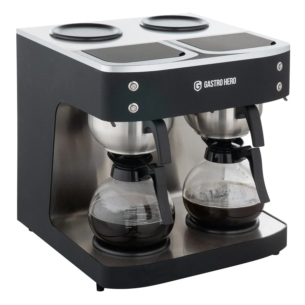 Filterkaffeemaschine ECO 2x 2 Liter schwarz inkl. 2 Glaskannen, 200 Tassen/Std., Professionelle Kaffeemaschine groß - Image 9