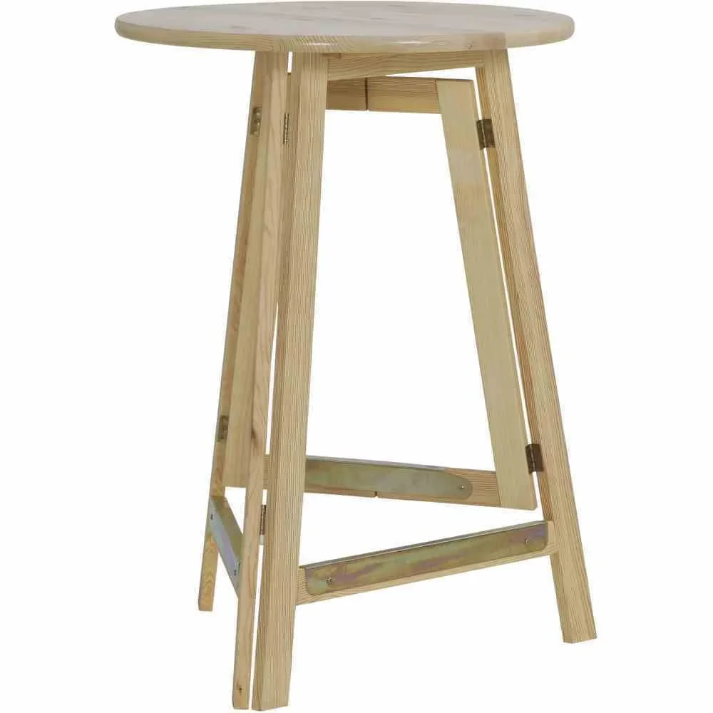 FUN STAR Stehtisch Ø 78 cm, komplett aus Kiefernholz