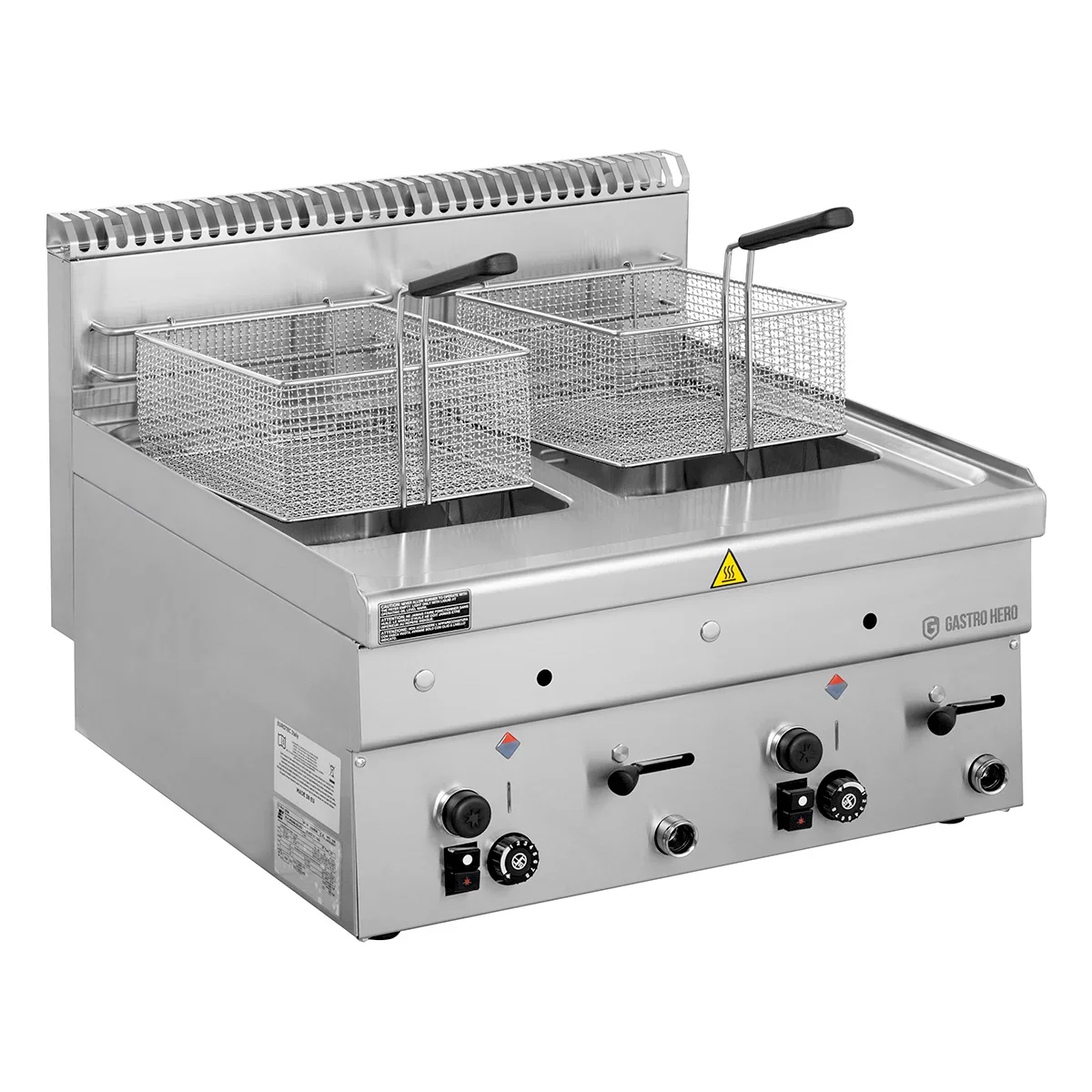 Gas-Fritteuse Serie 600 - 60/60 - 8+8 Liter - Tischgerät - 14,8 kW - Image 2