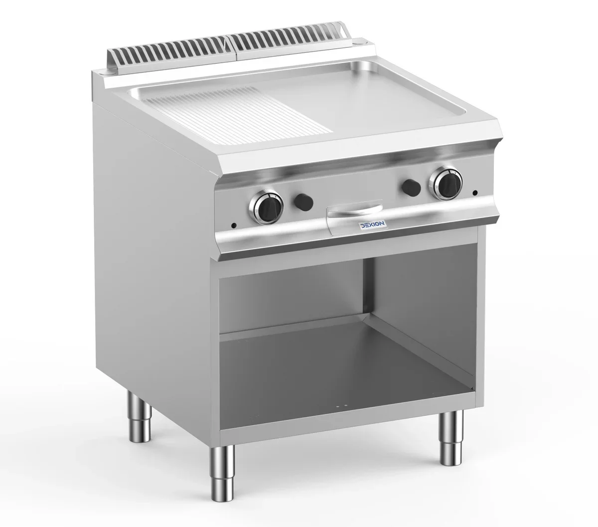 Gasgrillplatte Dexion Lux 700 - 70/73 - ½ glatt, ½ gerillt - 14 kW