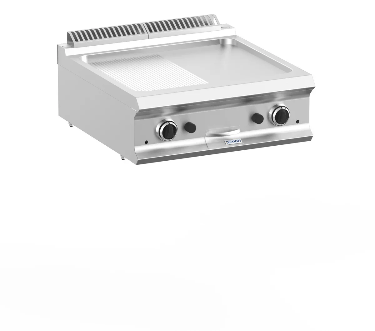 Gasgrillplatte Dexion Lux 700 - 70/73 - ½ glatt, ½ gerillt - Tischgerät - 14 kW - Image 2