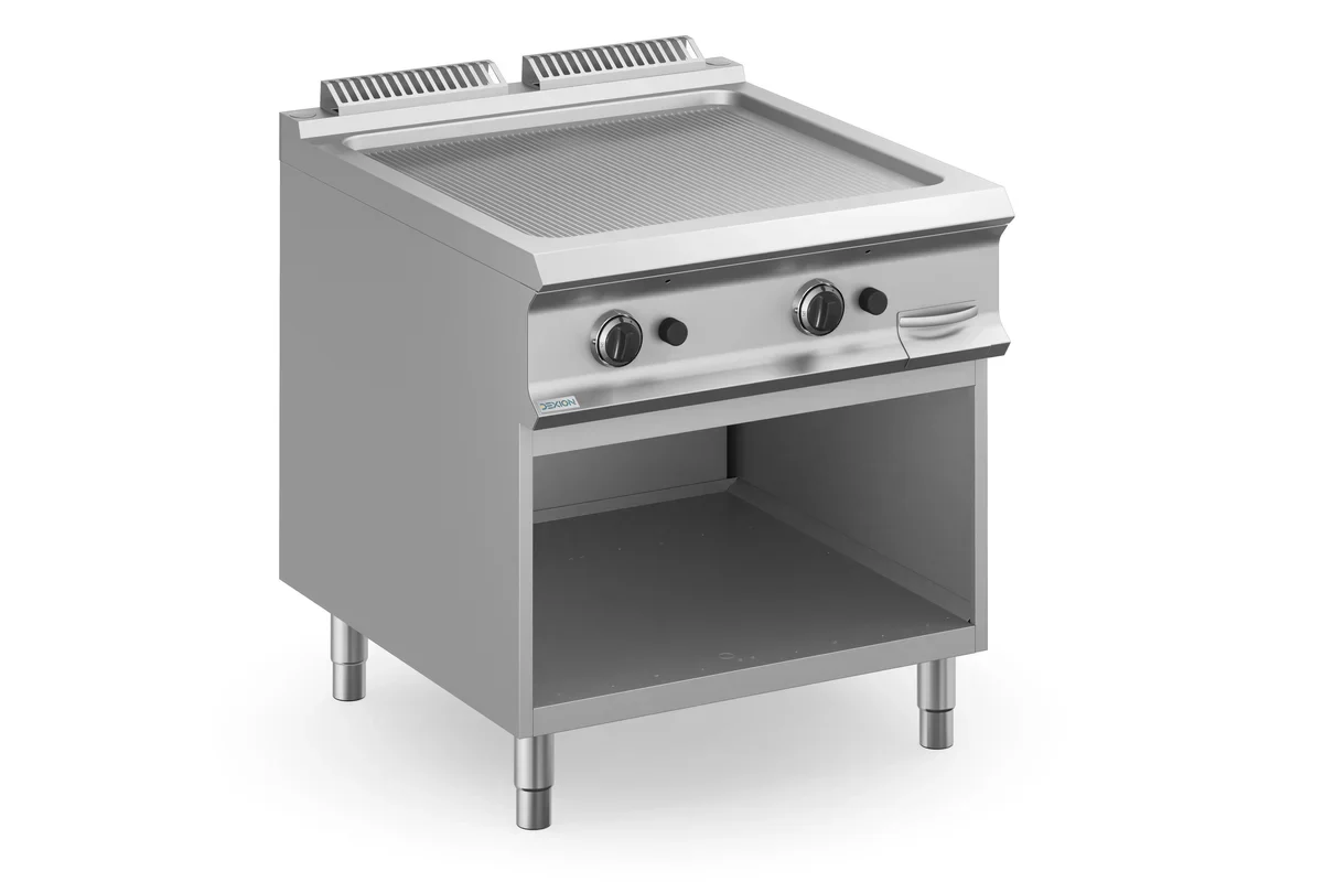 Gasgrillplatte Dexion Lux 980 - 80/90 - gerillt - 18,4 kW