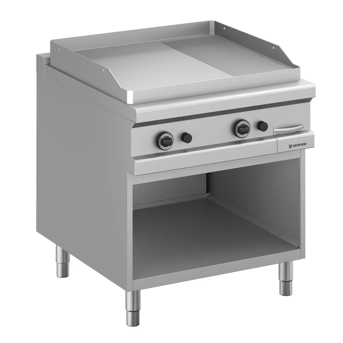 Gasgrillplatte Serie 900 - 80/90 - ⅔ glatt, ⅓ gerillt