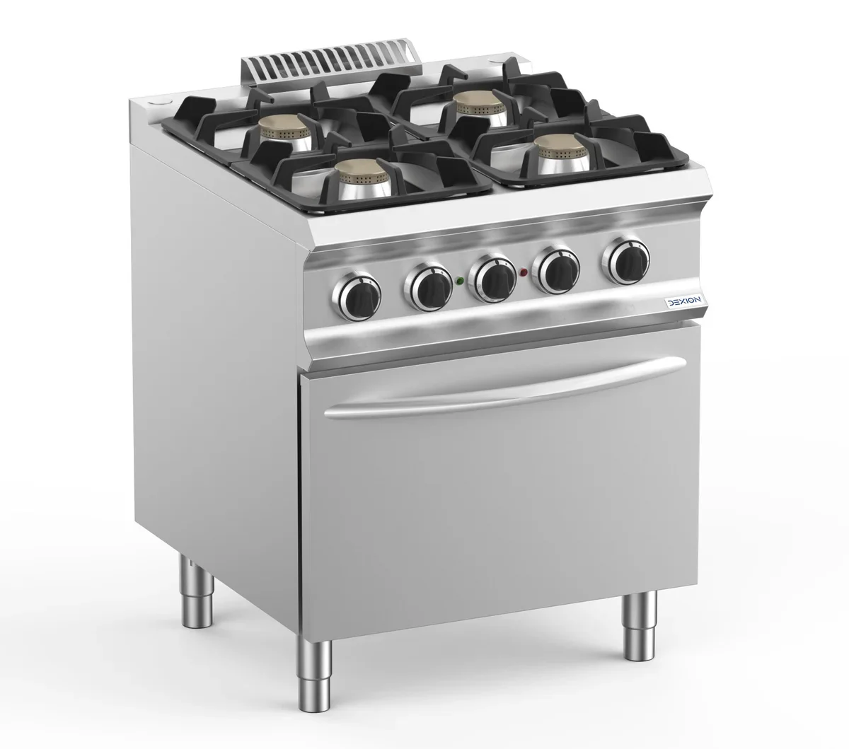 Gasherd Dexion Lux 700 - 70/73 mit Elektrobackofen, Umluft - 4 Kochstellen - 28 kW