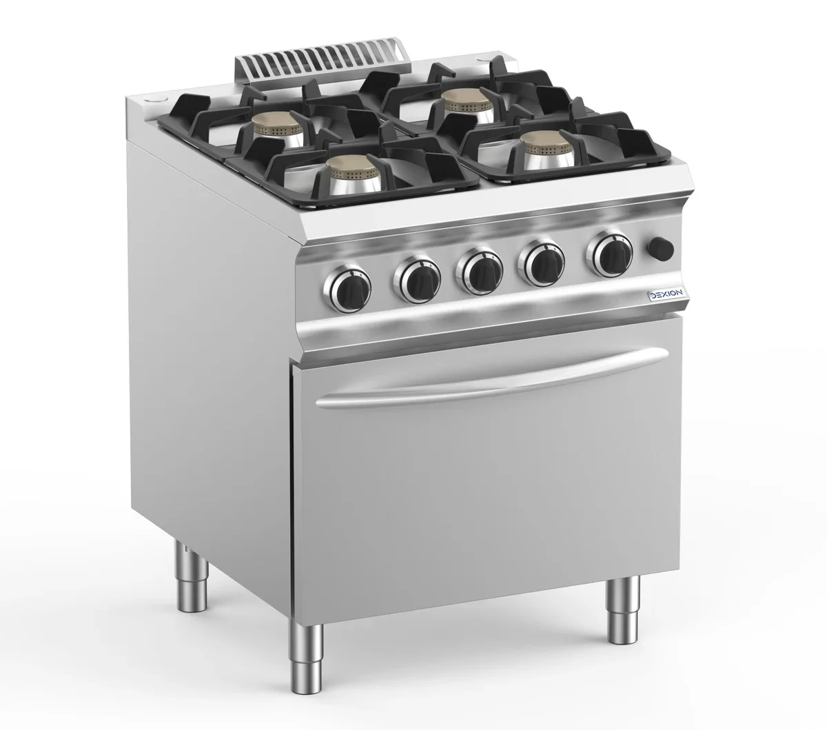 Gasherd Dexion Lux 700 - 70/73 mit Gasbackofen - 4 Kochstellen - 28 kW