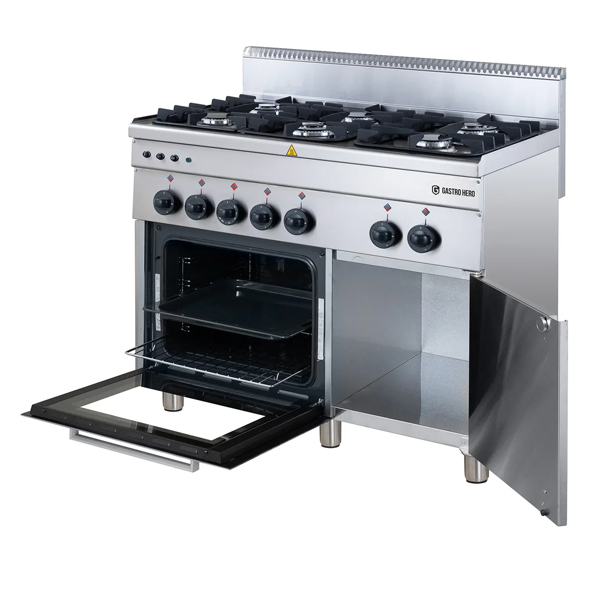 Gasherd Serie 600 - 100/60 mit Gasbackofen und Elektrogrill - 19,6 kW - Image 3
