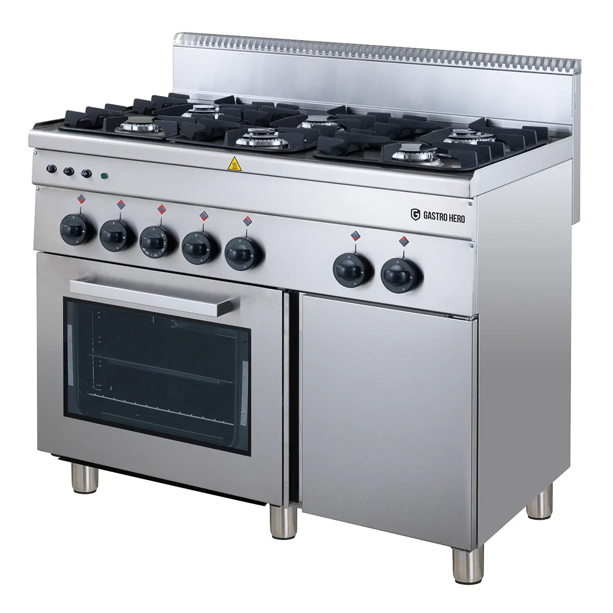 Gasherd Serie 600 - 100/60 mit Gasbackofen und Elektrogrill - 19,6 kW - Image 4