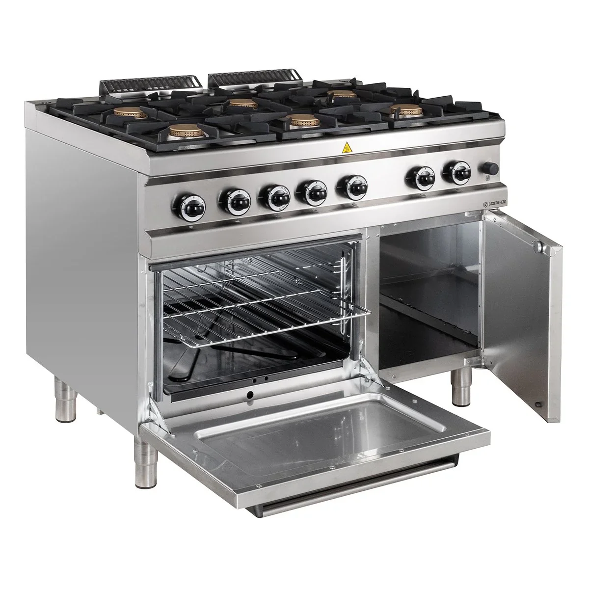 Gasherd Serie 700 - 110/70 mit Gasbackofen - 6 Kochstellen - 48 kW - Image 9