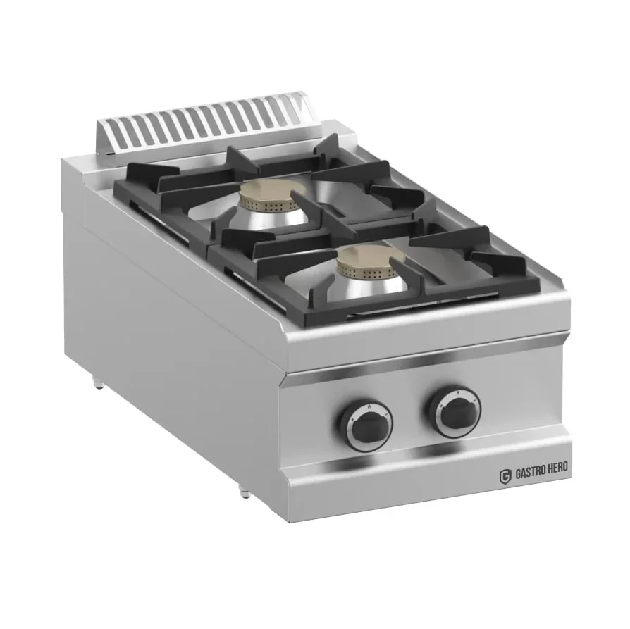Gasherd Serie 700 - 40/70 14 kW Tischgerät - 2 Kochstellen - 14 kW