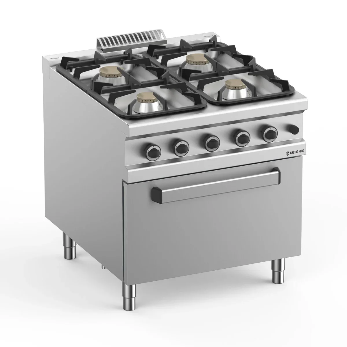 Gasherd  Serie 900 - 80/90 mit Gasbackofen - 4 Kochstellen - 29 kW