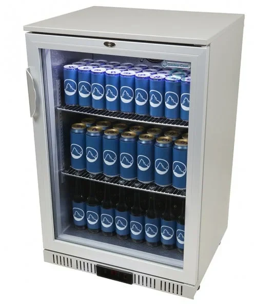 Gastro-Cool Barkühlschrank 128 Liter silber, LED, unterbaufähig - Image 9