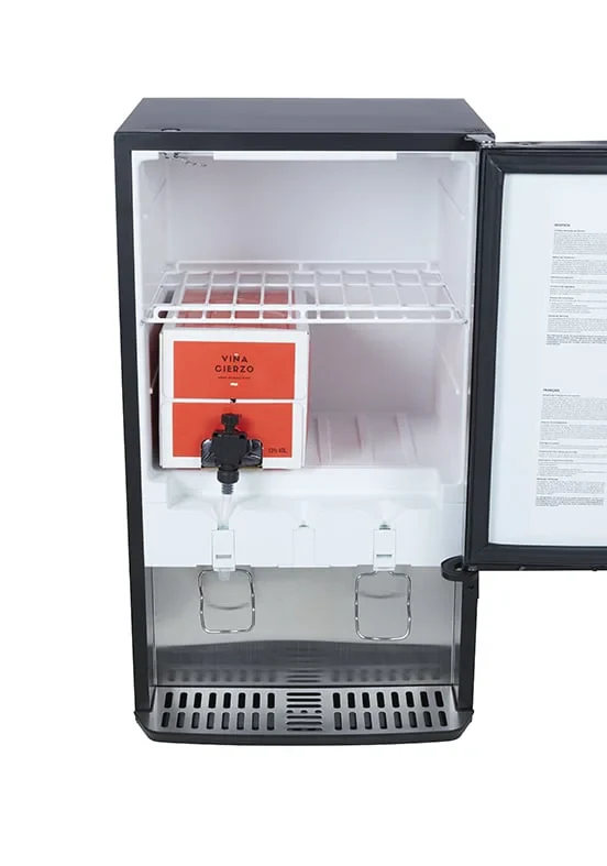 Gastro-Cool BIB30 Bag-in-Box-Dispenserkühlschrank 3x 10 Liter schwarz, 3 verschiedene Getränke - Image 11