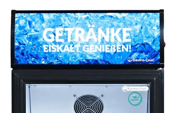Gastro-Cool DC280 Getränkekühlschrank 229 Liter mit Werbedisplay schwarz/weiß, LED - Image 5