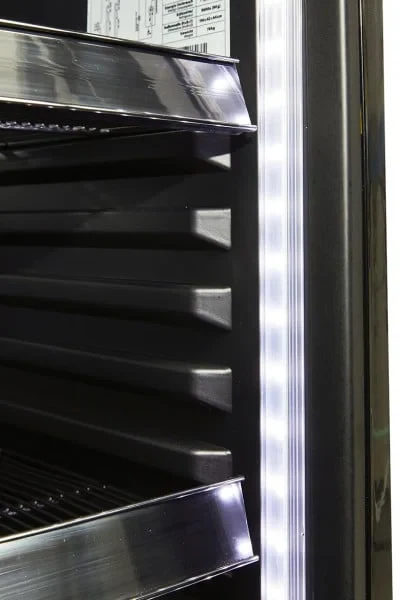 Gastro-Cool DC400 Getränkekühlschrank 400 Liter mit Werbedisplay schwarz/schwarz, LED - Image 3