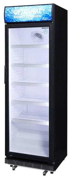 Gastro-Cool DC400 Getränkekühlschrank 400 Liter mit Werbedisplay schwarz/weiß, LED - Image 4