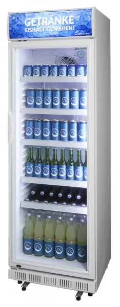Gastro-Cool DC400 Getränkekühlschrank 400 Liter mit Werbedisplay weiß/weiß, LED - Image 10