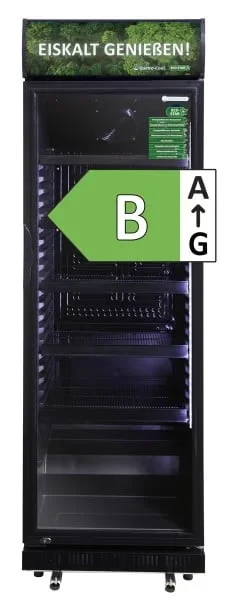 Gastro-Cool DC400 Getränkekühlschrank ECO STAR 400 Liter mit Werbedisplay schwarz/schwarz, LED, super sparsam - Image 7