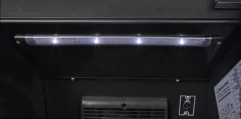 Gastro-Cool GD135 Getränkekühlschrank Retro Slim 135 Liter schwarz/schwarz, LED, Retro Design - Image 7