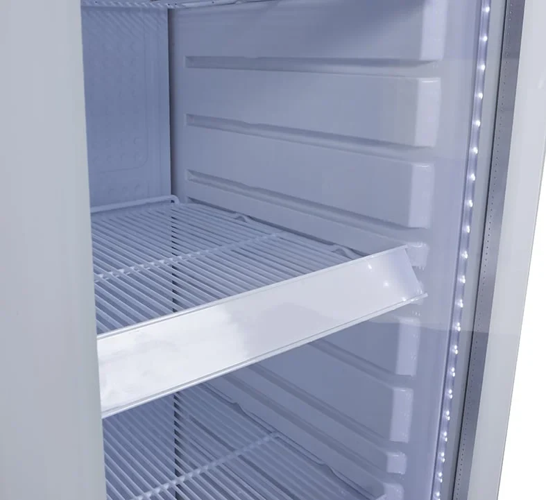 Gastro-Cool GD135 Getränkekühlschrank Retro Slim 135 Liter weiß/weiß, LED, Retro Design - Image 4