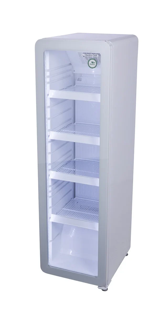 Gastro-Cool GD135 Getränkekühlschrank Retro Slim 135 Liter weiß/weiß, LED, Retro Design - Image 9